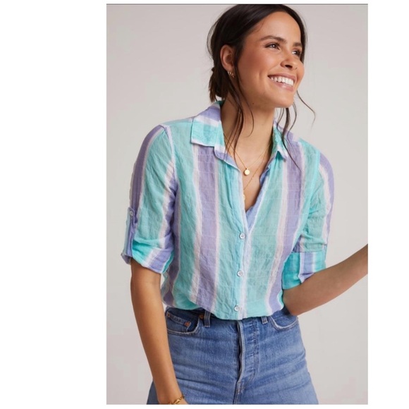 Anthropologie Cloth & Stone Clean Button Down. - Picture 1 of 7